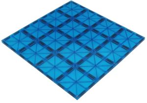 Magnetic Tiles byggeplader, blå, 2 stk