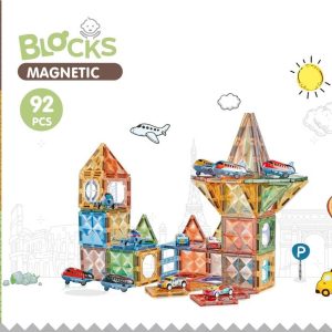 Magnetic Tiles Lufthavn - 92 Dele