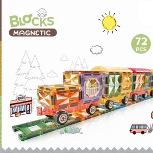 Magnetic Tiles togbane, 72 dele