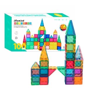 Magnetic Tiles byggesæt, 100 stk