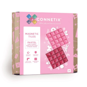 Connetix Base Plate Pack 2 stk - Pink/Berry